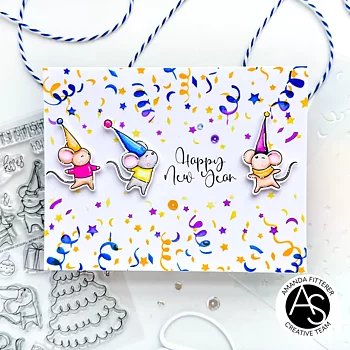 ALEX SYBERIA DESIGNS Festive Fun Layering Stencil Set 2st