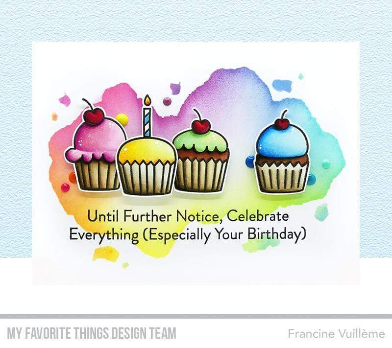 MY FAVORITE THINGS -All the Cupcakes  STAMP & DIE SET - 4