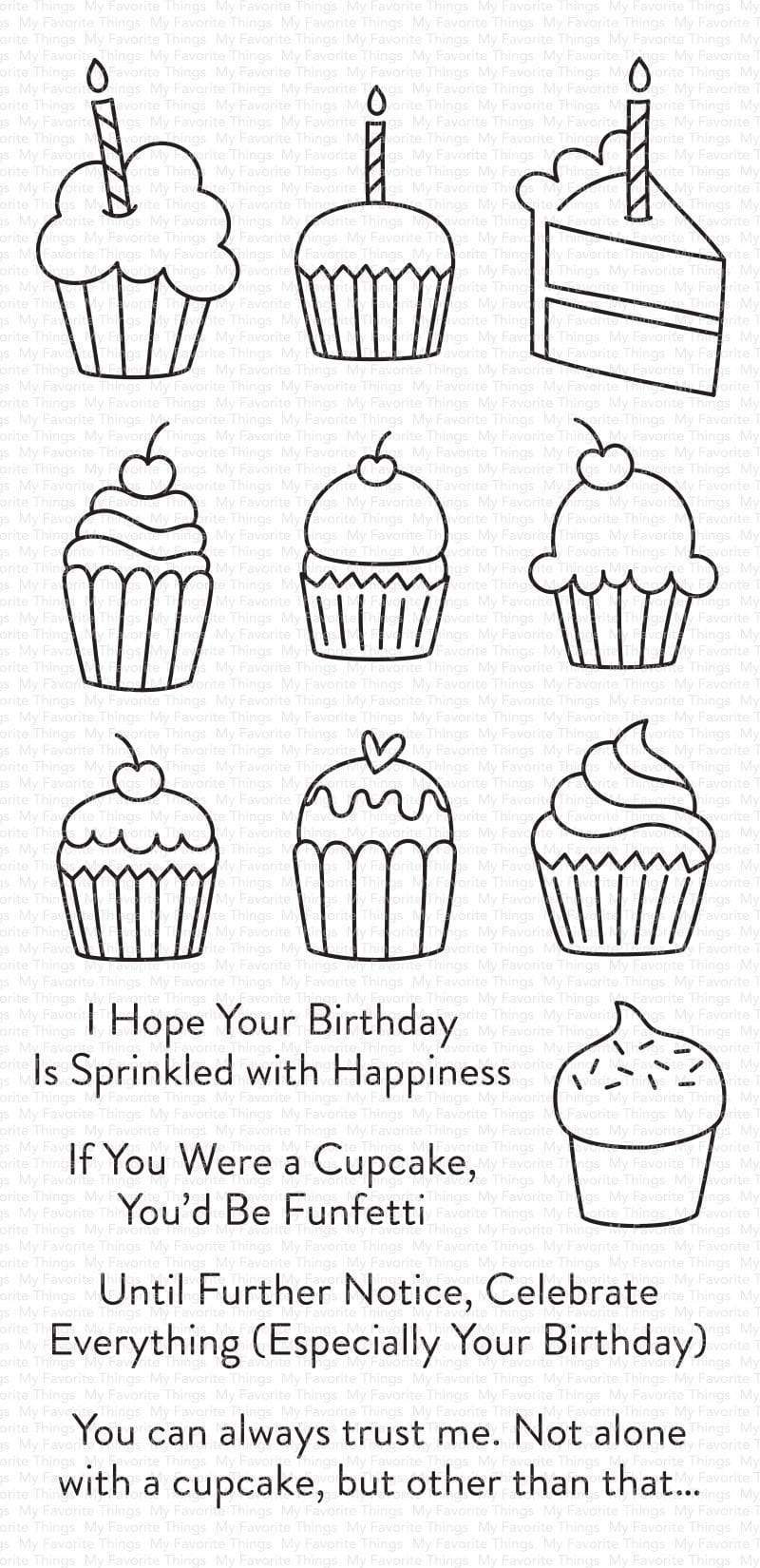MY FAVORITE THINGS -All the Cupcakes  STAMP & DIE SET