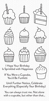 MY FAVORITE THINGS -All the Cupcakes  STAMP & DIE SET