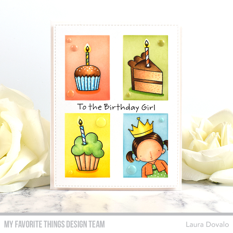 MY FAVORITE THINGS -All the Cupcakes  STAMP & DIE SET - 3