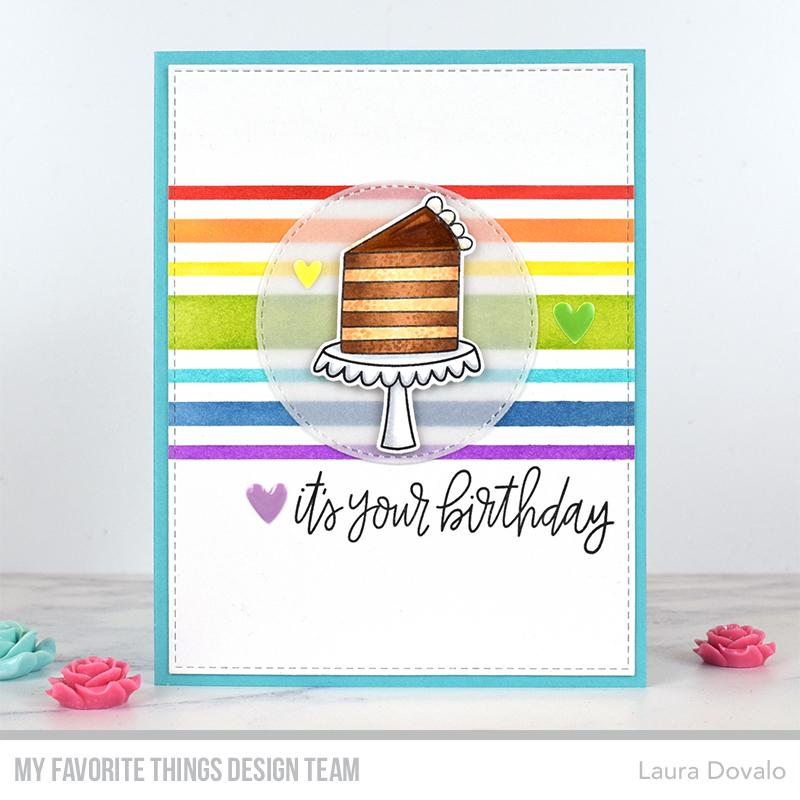 MY FAVORITE THINGS -Candy Stripes Stencil - 4