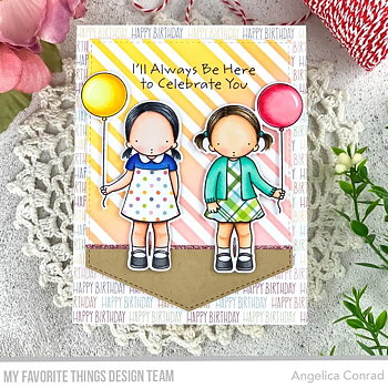 MY FAVORITE THINGS -Candy Stripes Stencil