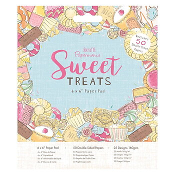 DOCRAFT-Papermania Sweet Treats 6x6 Inch Paper Pad 