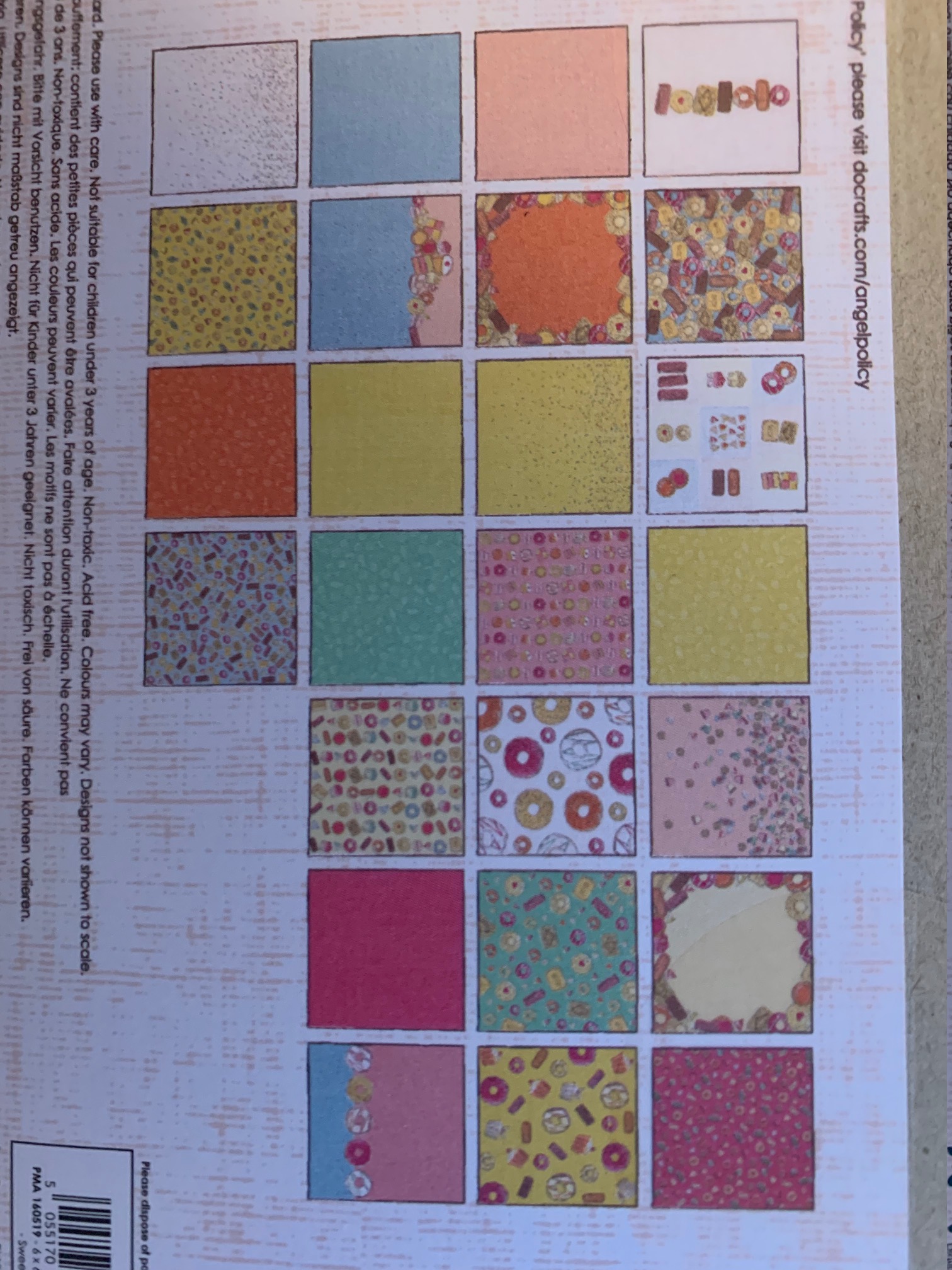 DOCRAFT-Papermania Sweet Treats 6x6 Inch Paper Pad  - 3