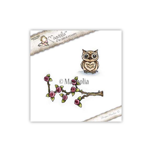 MAGNOLIA.  BU-17 Climbing Rose with Owl 