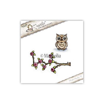 MAGNOLIA.  BU-17 Climbing Rose with Owl 