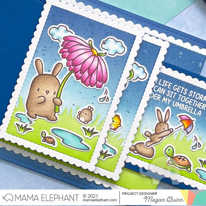 MAMA ELEPHANT-FLOWER SHOWER STAMP & DIE SET - 9