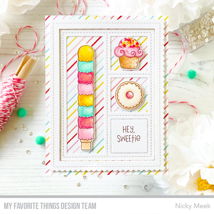 MY FAVORITE THINGS-MSTN Sweet Treats  STAMP & DIE SET  - 3