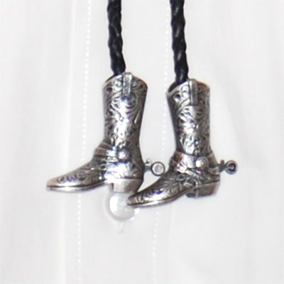 Bolotie SILVER HAT AND BOOTS - 2