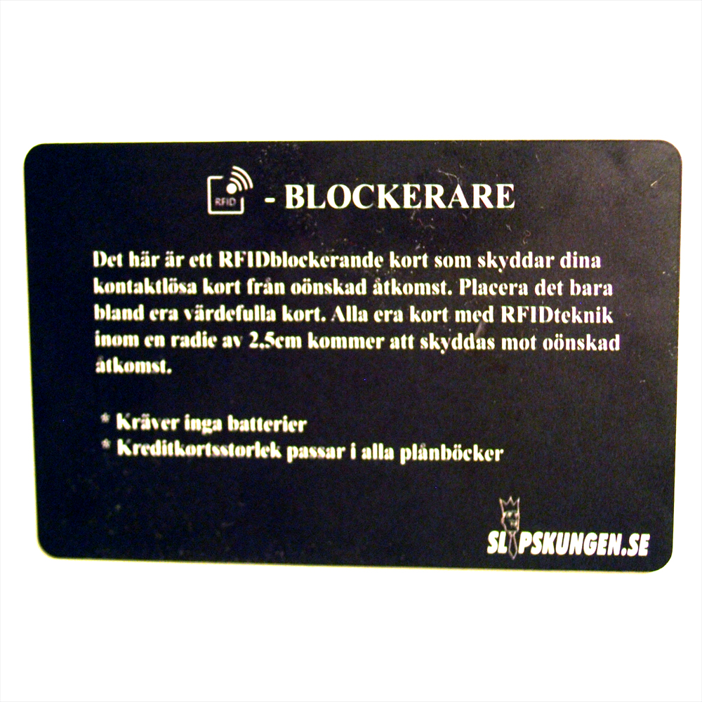 Antiskimming Kreditkort - 2