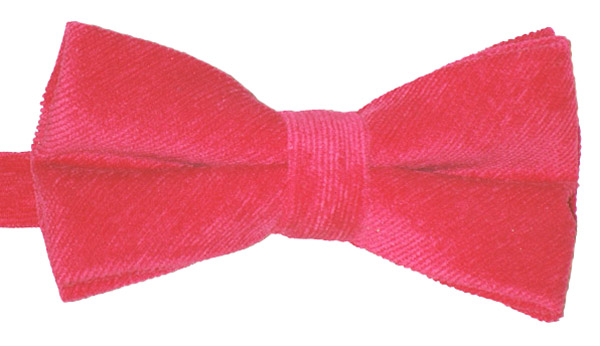 Fluga i sammet Cerise