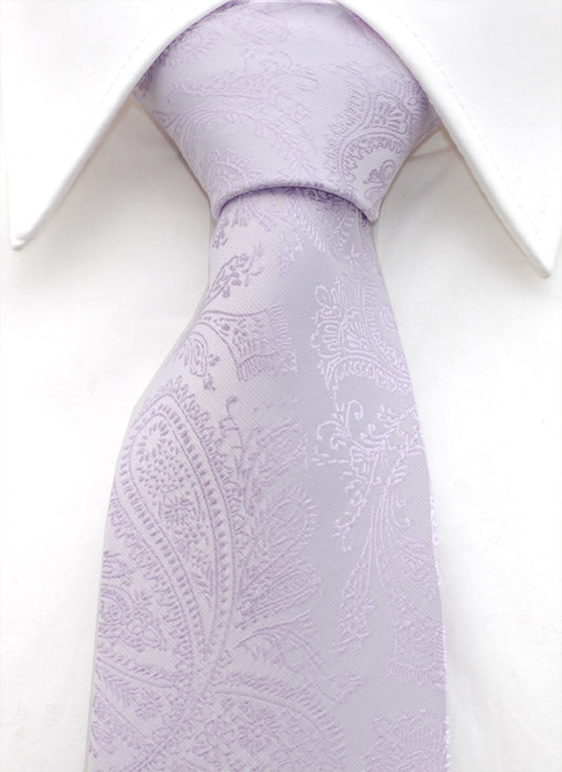 Väst+slips Paisley Lila - 3