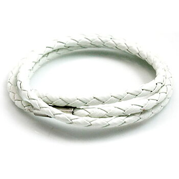 Konstläderarmband Gary vitt