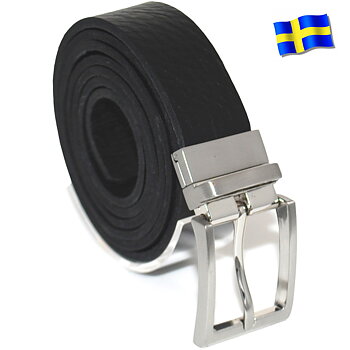 Läderbälte Bull svart 30mm 850-SP20