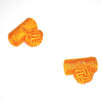 Manschettknopar cylinder orange
