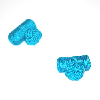 Manschettknopar cylinder turkos