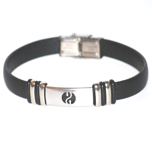 Armband rostfritt stål Hill svart