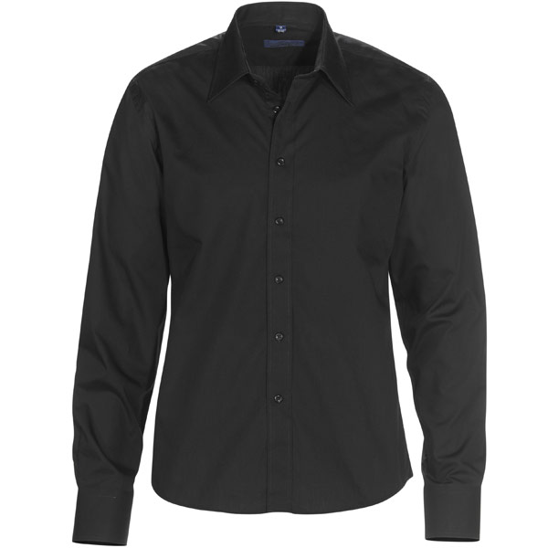 Skjorta DAVIS svart slim fit storl M