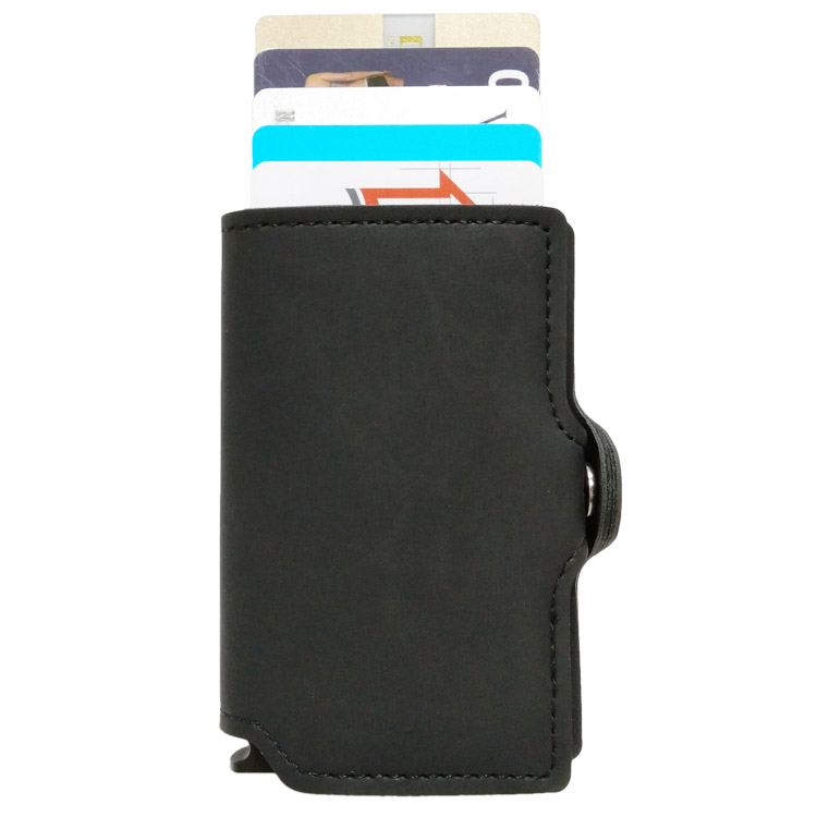 Plånbok med korthållare Safecard Konstläder Svart - 2