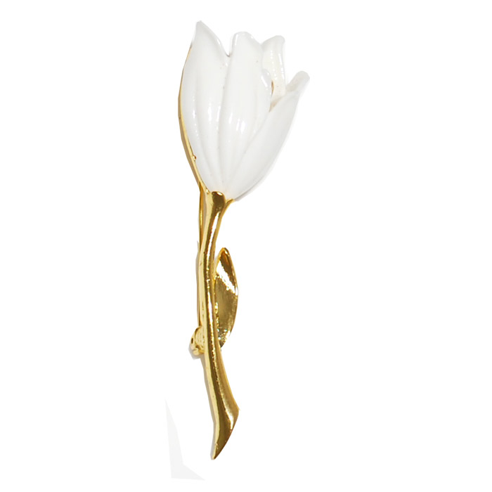 Brosch Vit lilja - 2