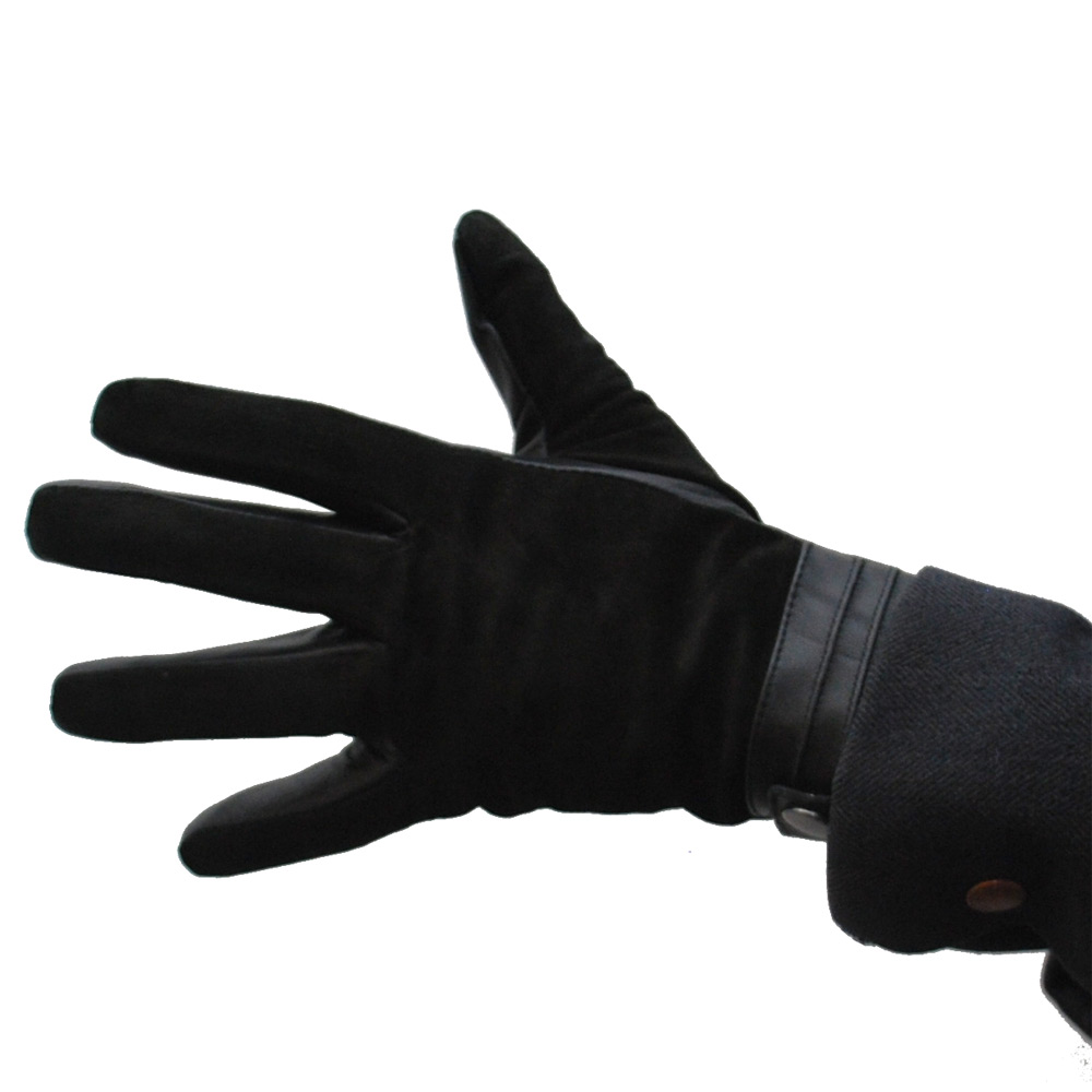 Skinnhandske med mocka Topeco Amiral svart - 2