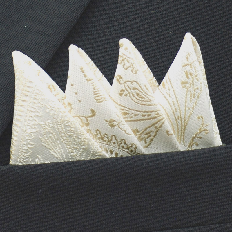 Slipsset Paisley Ivory - 2