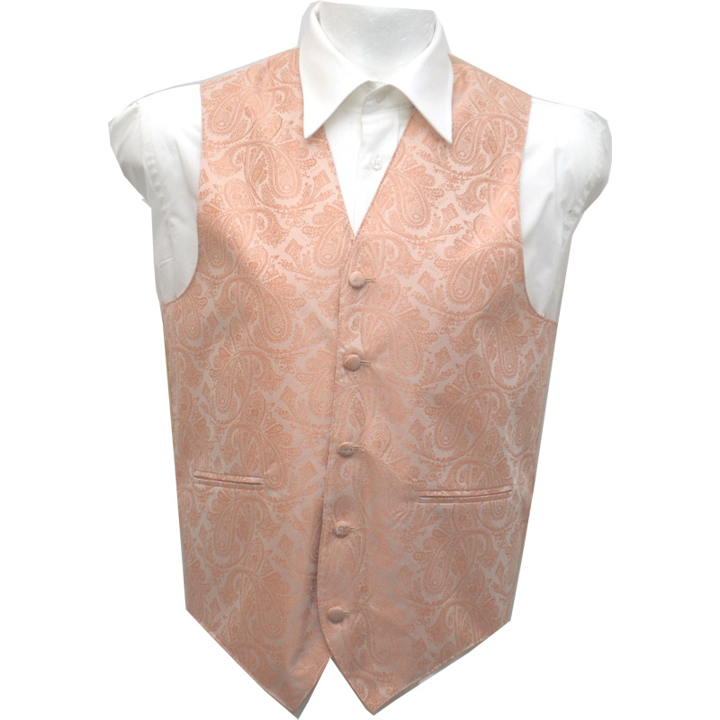 Väst Paisley Aprikos