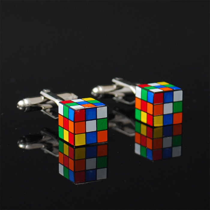 Manschettknappar Rubiks kub