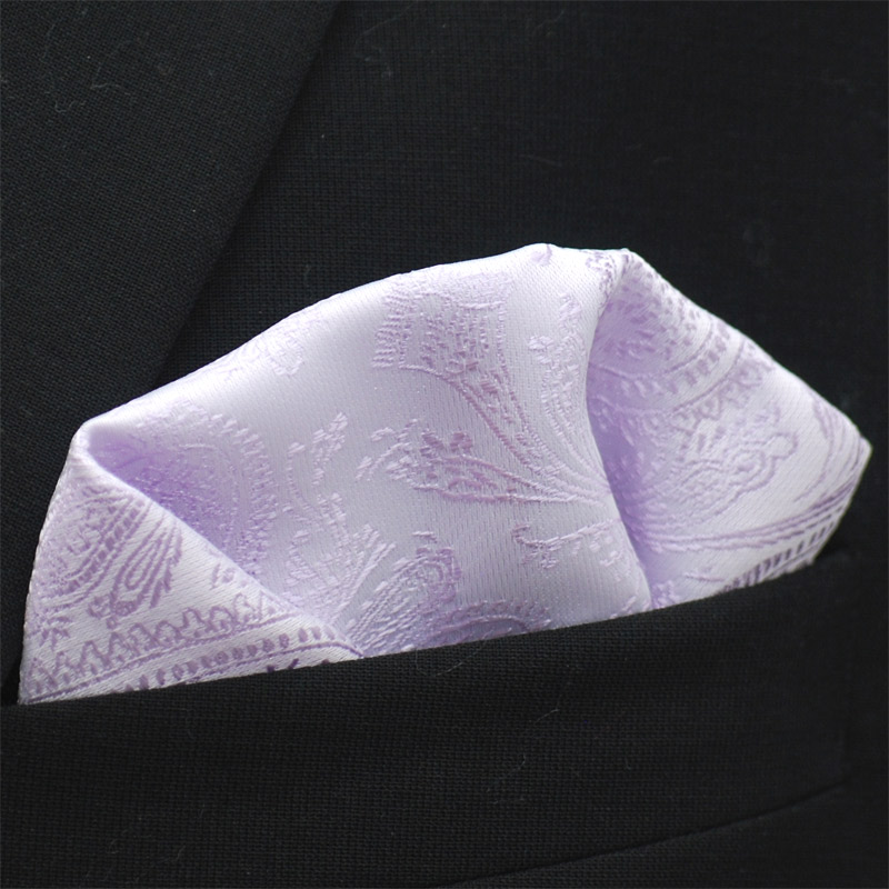 Väst+kravatt Paisley Lila - 3