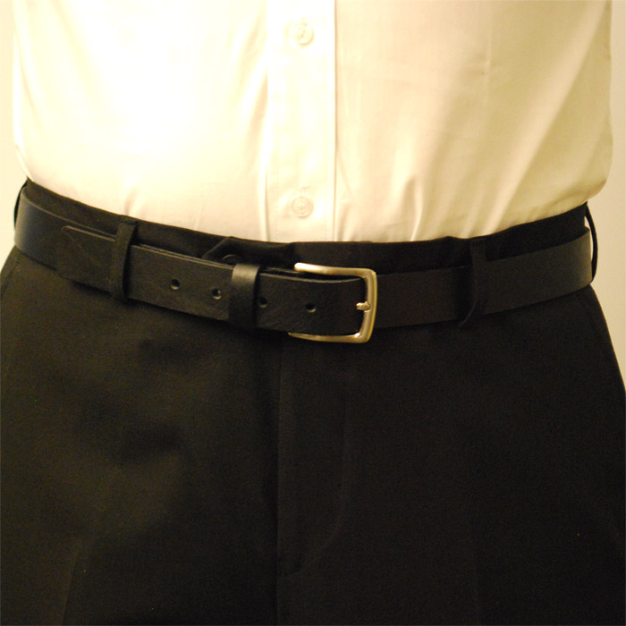 Läderbälte Bull svart 30mm 801 - 2