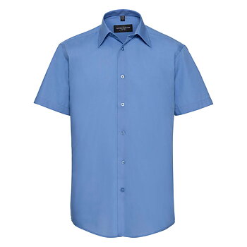 Skjorta Goodwin blå slim fit kort ärm