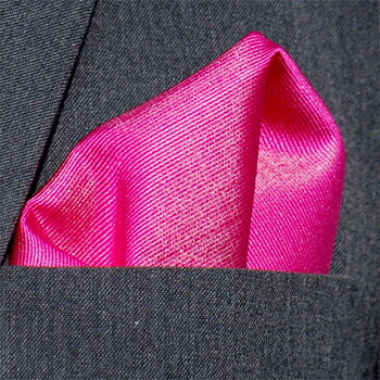 Bröstnäsduk cerise vävd
