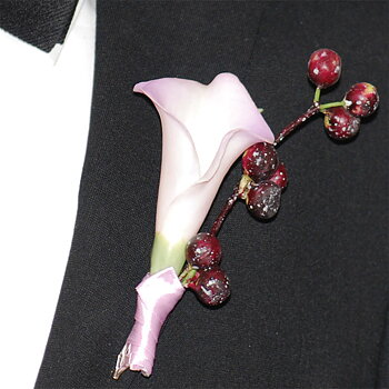 Corsage Lilja Vit/Lila