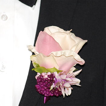 Corsage Ros Rosa/Lila