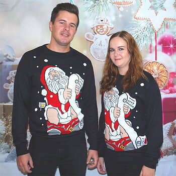 Jultröja med tomtemotiv