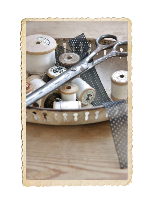 Svart/vitt prickigt organza band