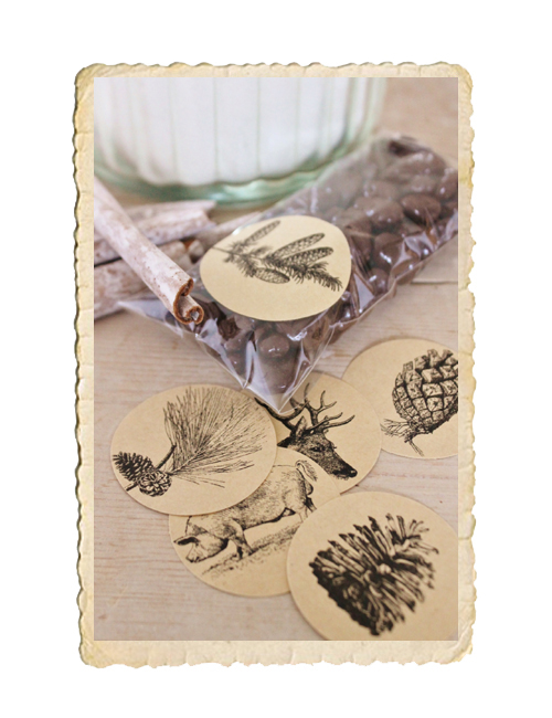 Set med juliga stickers - 2