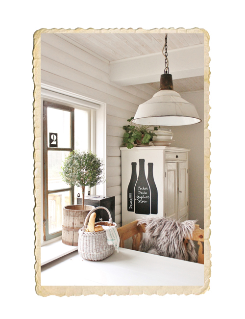 Chalkboard sticker, vinflaskor