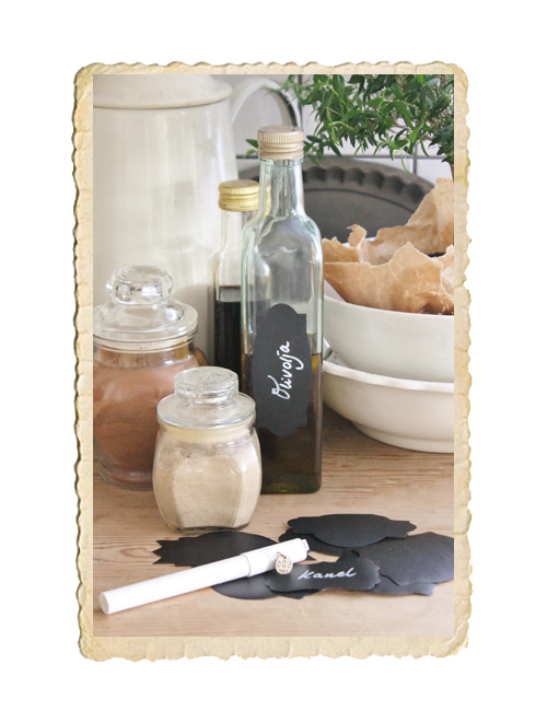 Set med fina chalkboard stickers