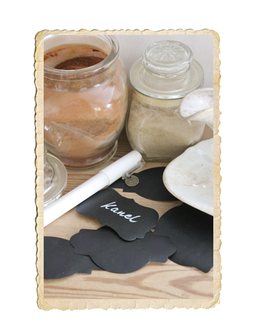 Set med fina chalkboard stickers - 2