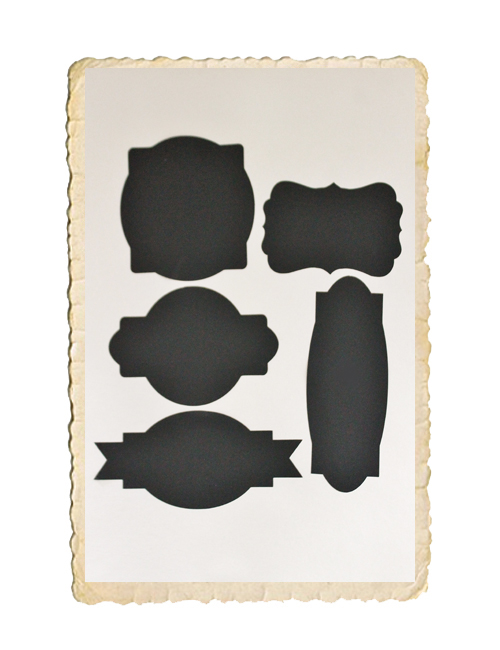 Set med fina chalkboard stickers - 4
