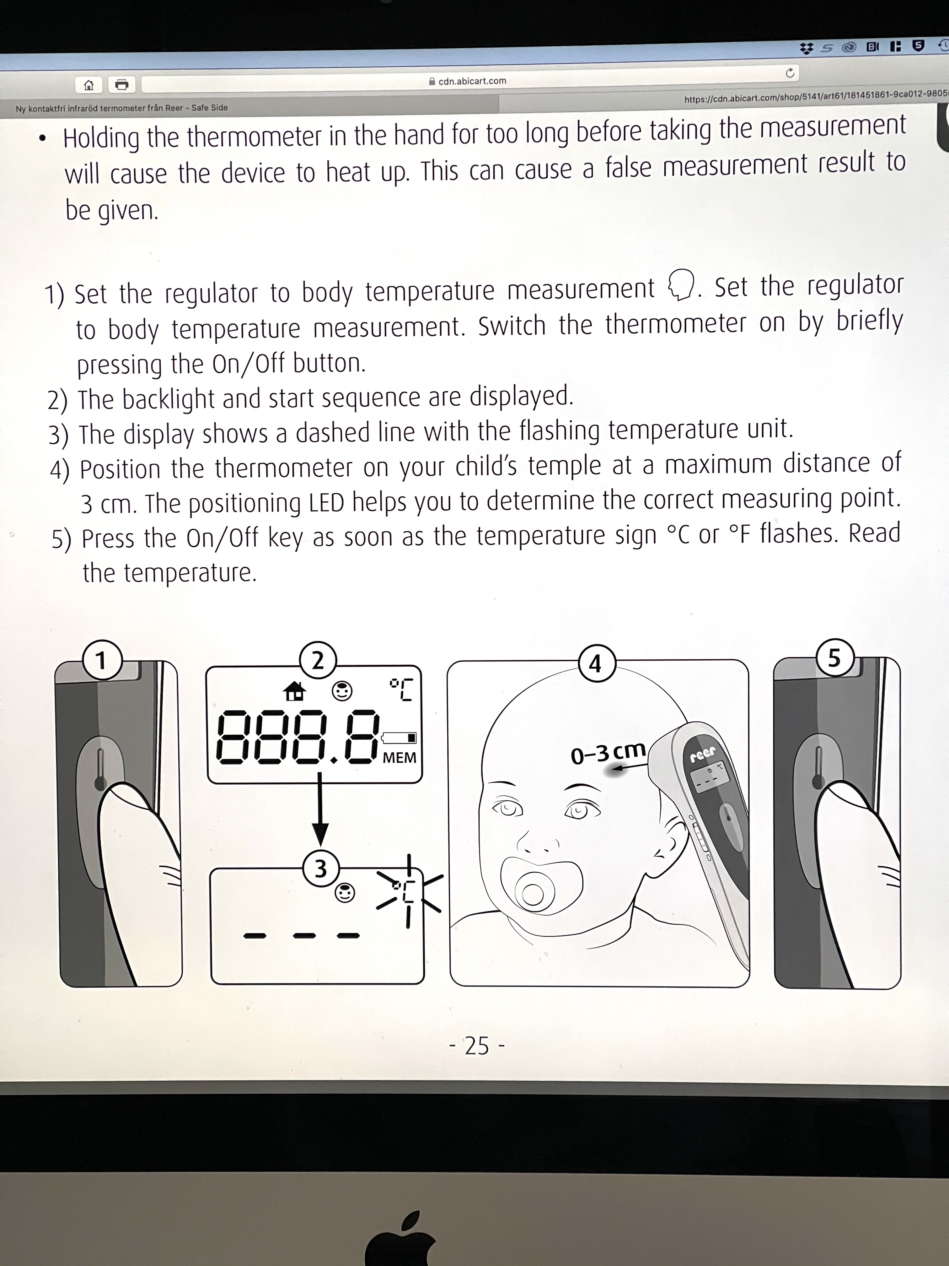 Ny kontaktfri infraröd termometer från Reer - 3
