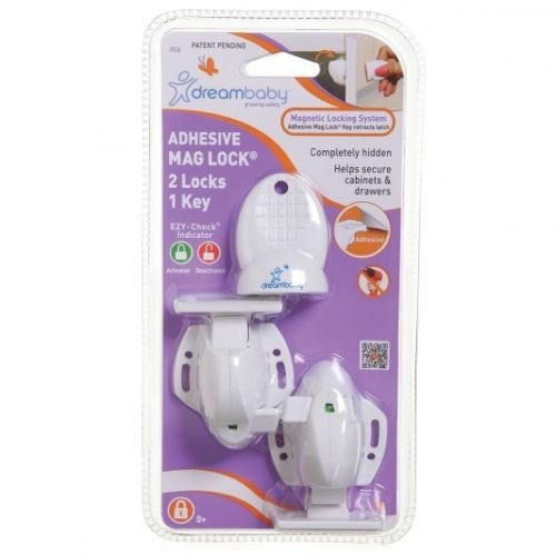 NYA SJÄLVHÄFTANDE MAG LOCK. 2 LÅS +1 MAGNET