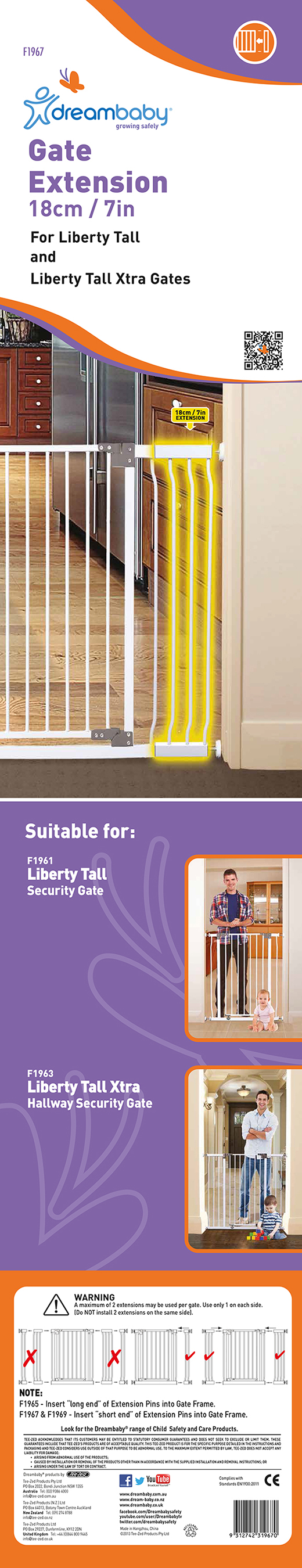 FÖRLÄNGNING LIBERTY EXTRA HÖG VIT. 18 CM - 3
