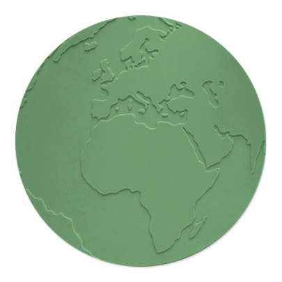 Underlägg Atlas Gröngrå