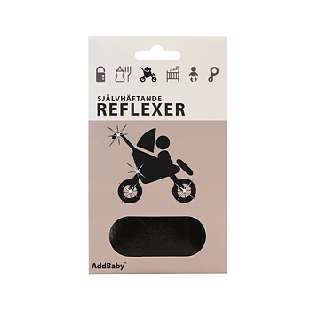 Reflexklistermärken Svart