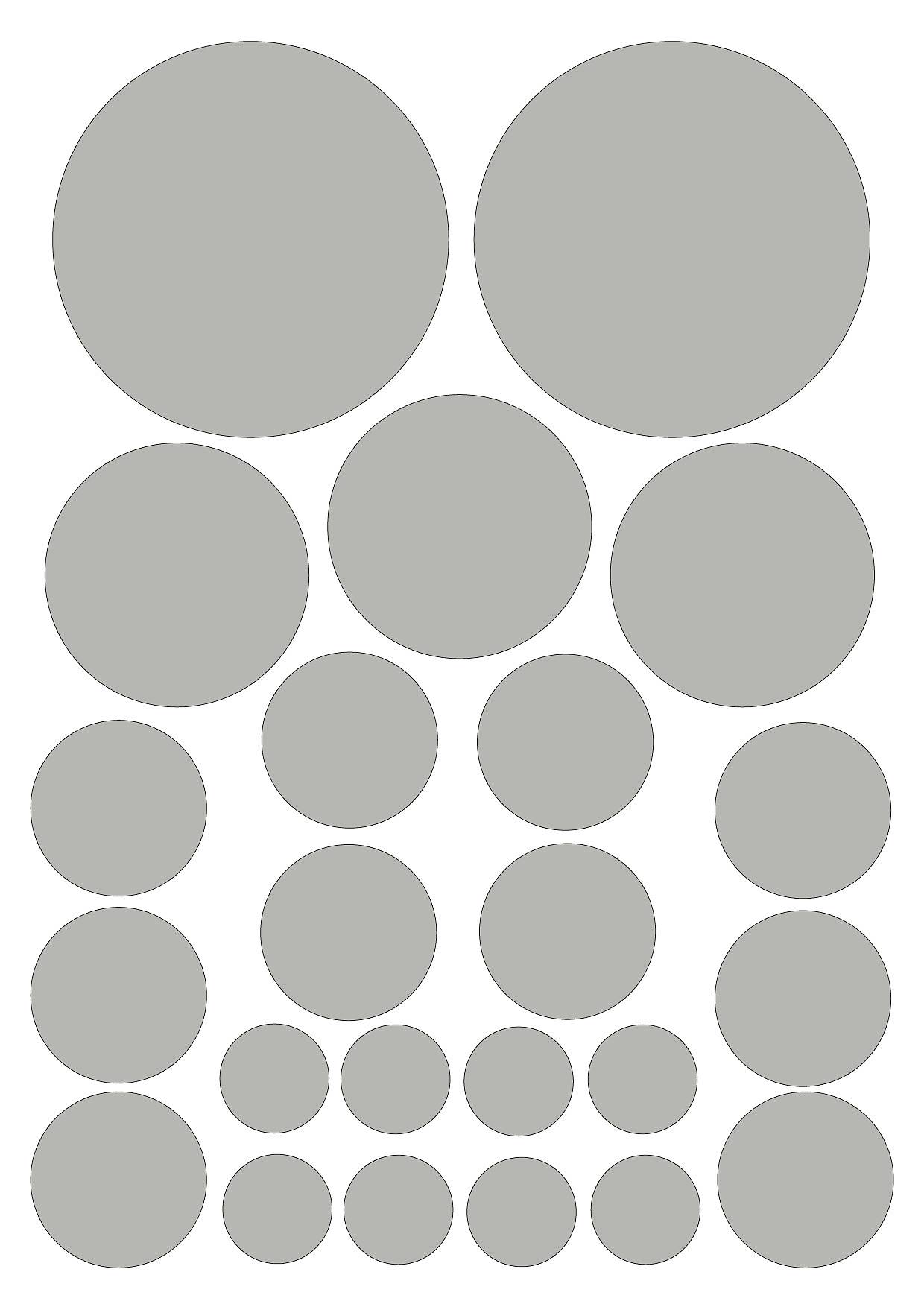 Stickyfront Silver dots