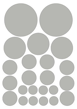 Stickyfront Silver dots