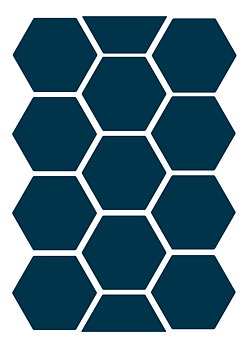 Stickyfront Midnight honeycombs